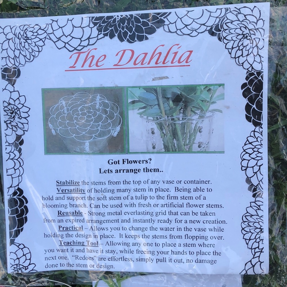 THE DAHLIA BLOOM ARRANGER!